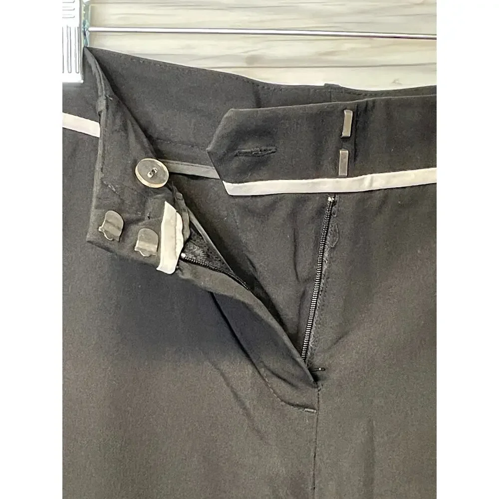 Mercer Madison Pants‎ Size 8 Black Mid Rise Dressy Business